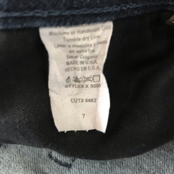 Vintage LVL X Black Denim Gold Sequin Hand Altered Flare Jeans - Picture 10 of 13